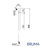 MEDIDAS JUEGO COLUMNAS GRIFERIA BAÑERA BRUMA